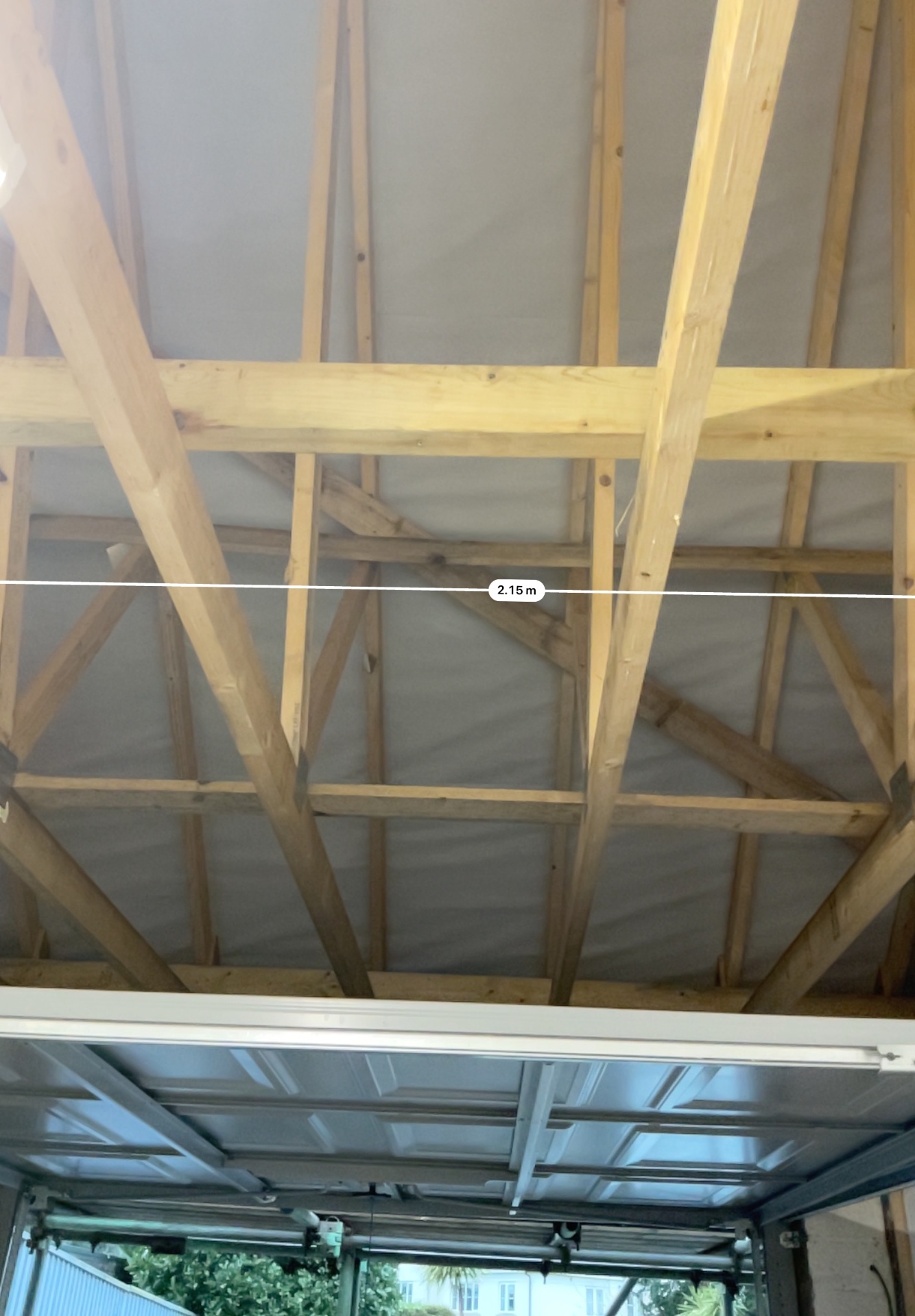 Measured roof structure during a detailed solar site survey in Devon